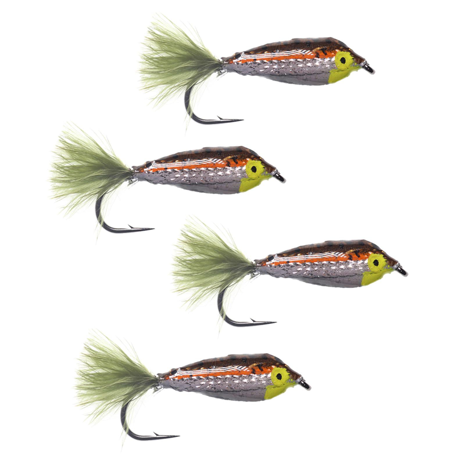 Muddler Minnow Flies Size 6 Trout Freshwater Fly fishing 5pcs 