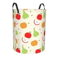 thumbnail image 7 of ZICANCN Laundry Basket Organizer, Apples Pears Fruits Pattern Collapsible Hamper for Bathroom Bedroom Laundry Room, Medium Size, 7 of 7