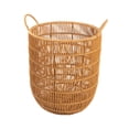 thumbnail image 1 of Woven Basket with Handle Wicker Baskets for Nursery Laundry Room Living Room Long, 1 of 8