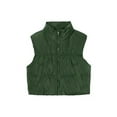 thumbnail image 2 of Women's Crop Puffer Vest Zip Up Front Lightweight Warm Long Sleeve Tops, 2 of 3