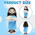 thumbnail image 3 of 13.4"/34cm Positive Jesus Plush Doll, Christian Stuffed Toy For Kids, Religious Gift For Christening, Baptism, Easter, Sunday School, Nursery Decor, Faith Keepsake, 3 of 8