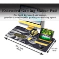 thumbnail image 3 of Game Mat Black Gaming Mouse Pad Extra Large Mouse Pads Computer Desk Accessories for Men Computer Mats Mousepad XXL Non-Slip Rubber Base 35.4 X 15.7 for Game Office, Octopus, 3 of 6