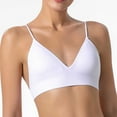 thumbnail image 3 of Bigersell Women Sports Bra Wireless Bras Seamless Bra Convertible Bra Style B9 T Shirt Bra Women Convertible Bra Feature Wirefree T-Shirt Bra Hook & Eye Bra Closure , White L, 3 of 9