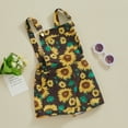 thumbnail image 3 of Okbabeha Toddler Baby Girl Sunflower Overalls Shorts Sleeveless Suspender Jumpsuit Romper Summer Clothes Outfit Clothing, 3 of 6