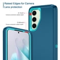 thumbnail image 3 of I-HONVA For Samsung Galaxy S25/S24 Case,3-Layer Military Grade Drop Protection Anti-Slip Rugged Shockproof Dustproof Protection 6.2 inch Phone Case,Turquoise, 3 of 7