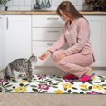 thumbnail image 3 of Pioneer Flower Floral Print Pattern Kitchen Rugs Sets Of 2,Anti Fatigue Kitchen Mat Rugs Non Slip Washable,Decorative Kitchen Floor Mats for Kitchen,Sink,Laundry,17"x30"+17"x47", 3 of 7