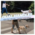 thumbnail image 2 of VIVAGLORY Laisse pour Chien Twingrip, Laisse pour Chien à Double Poignée pour l'Entraînement et la Marche avec Poignée de Circulation et 2 Boucles, Contrôle de la Circulation Réfléchissant Robuste pour Chiot Animal de Compagnie, 4 Pieds x 1 Po, Bleu, 2 of 6