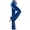 Blue, variant on Women's Plus Size Velvet Flare Leg Yoga Pants with Drawstring Waist, Elegant Draping Casual Trousers Comfortable Solid Color Lounge Pants S-3XL