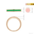 thumbnail image 4 of Angara Natural 0.26 Ct. Emerald Non Eternity Wedding Band in 14K Rose Gold for Women (Ring Size: 12), 4 of 9