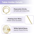 thumbnail image 4 of Table Number Holders 20Pcs - 2 Inch Mini Place Card Holder Short Table Number Stands for Wedding Party Graduation Reception Restaurant Home Centerpiece Decorations Office Memo (Gold), 4 of 6