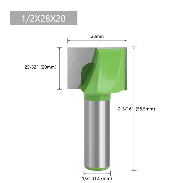 1Pc 12.7Mm Shank Cleaning Bottom Router Bit Milling Cutter Engraving Woodworking