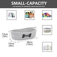 thumbnail image 7 of Dog Toy Baskets pet Toy Basket Storage in Small Shallow Stuff bin - Perfect for Collect Puppy Toys, cat Toy, Grooming Stuff, Diapers, Bed, for Bathroom, Playroom, Closet, Home - Gray, 7 of 7
