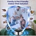 thumbnail image 6 of Ultrasonic Rodent Repeller Indoor, 360° Squirrel Repellent Mice Deterrent, 3 Mode Switch with Pressure Wave, Plug in Multiple Pest Deterrent Control, Black, 6 of 7