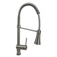 thumbnail image 1 of Dyconn Superior SP001-A10BN 22-Inch Contemporary Spring Kitchen Dual Spray Faucet with Swivel Spout Brushed Nickel, 1 of 1