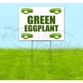 thumbnail image 1 of Green Eggplant (18" x 24") Yard Sign, Includes Metal Step Stake, 1 of 6