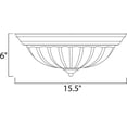 thumbnail image 2 of 5832FTOI Maxim Lighting Essentials-3 Light Flush Mount in Utility style-Oil Rubbed Bronze Finish, 2 of 2