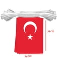 thumbnail image 2 of 30 PCS Turkey Flag String,32 FT Turks Turkish Bunting,Decoration Banner for Outdoor Indoor Patio Yard Decor, 2 of 4