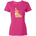 thumbnail image 3 of Inktastic Easter Cute Floppy Ear Brown Bunny Women's T-Shirt, 3 of 5