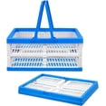 thumbnail image 3 of 37L Capacity Collapsible Shopping Basket with Integrated Handles, Folds Flat for Easy Storage  - 1 Pack, 3 of 8