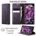 thumbnail image 3 of CaseMe Calf Leather Lining Microfibre Wallet Case for Samsung Galaxy S20 FE 5G 6.5-inch with RFID Blocking,Magnetic Closure,Card Slots,Cash Slot,Kickstand,Shockproof Flip Folio Protective Phone Case, 3 of 10