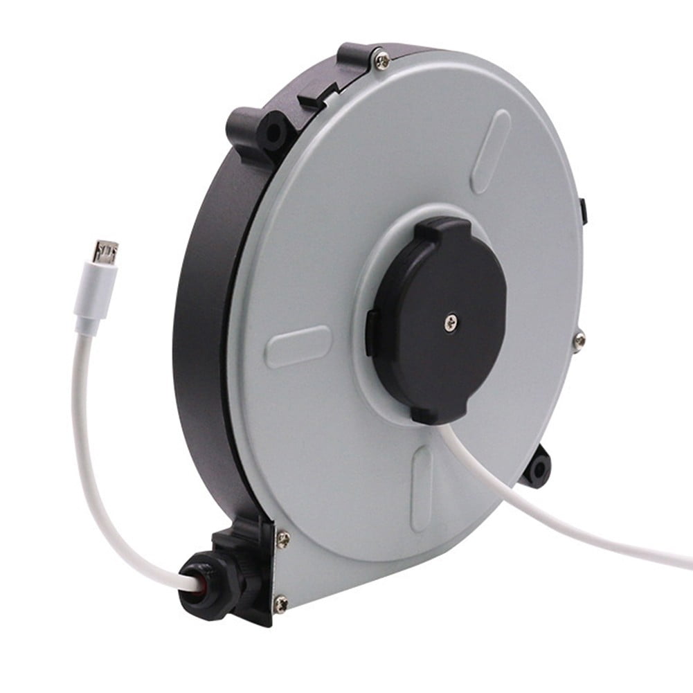 1Pc Auto-Retractable Power Reel Cable 1.8M Extension Cord Reel For Outdoor Camping Wire Power Reel Cable Cover