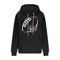 thumbnail image 5 of Kilaqueen Loose Fit Football Sweatshirts for Women Trendy Graphic Printed Hoodies Long Sleeve Athletic Pullover Tops Game Day Football Season Outfits, 5 of 6