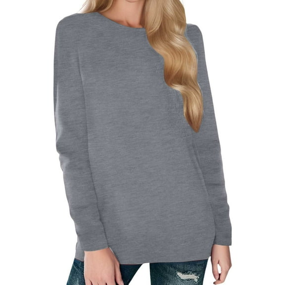 EDFBUYKRS Womens Long Sleeve Merry Christmas T-Shirts Christmas Tree Bright Graphic Tee Tops M