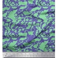 thumbnail image 1 of Soimoi Green polyester Crepe Fabric Abstract Circles Abstract Printed Fabric 1 Yard 52 Inch Wide, 1 of 1