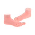 thumbnail image 1 of 2pcs Realistic Silicone Foot Model for Nail Art Practice and Durable Mannequin Foot Training, 1 of 4