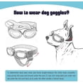 thumbnail image 5 of Dog Goggles Anti-UV Dog Sunglasses,Pet Goggles with Adjustable Straps for Cats Small Dogs-Pink, 5 of 5