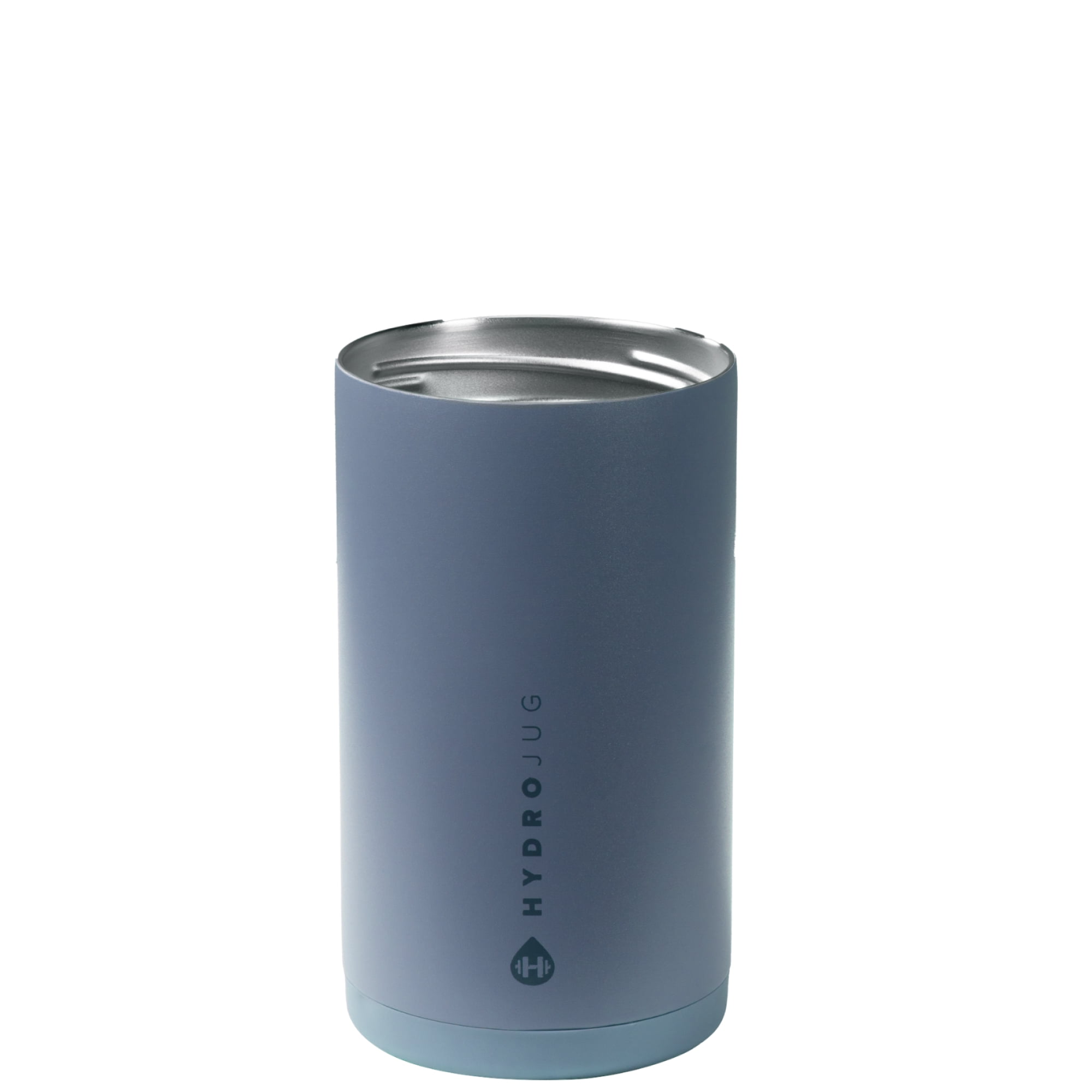 HydroJug Can Cooler - Standard 2-in-1 Insulated Can Cooler Cup 16oz - Stainless Steel, Non-Slip Rubber Base, Screw-Top Lid - Cascade