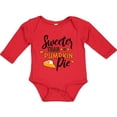 thumbnail image 3 of Inktastic Thanksgiving Sweeter Than Pumpkin Pie Boys or Girls Long Sleeve Baby Bodysuit, 3 of 5