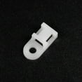 thumbnail image 3 of Cable Tie Base Saddle Type Mount Wire Holder Permanently Anchor To Wall Desk 19.6x9.5x5mm White 50 pcs, 3 of 3