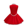 thumbnail image 5 of FYDUU Little Girls Party Dress Girls' Christmas Dance Party Dress Child Girls Sleeveless Christmas Dress Sequin Party Dress Casual Sundress 3-4 Years, 5 of 9