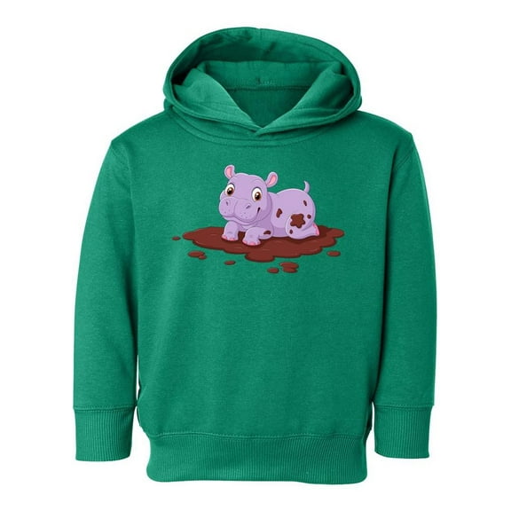 Hippo In The Mud Hoodie Toddler -Image by Shutterstock, 4 Toddler