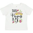 thumbnail image 3 of Inktastic This Princess is Five 5th Birthday Girls Toddler T-Shirt, 3 of 5