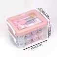 thumbnail image 4 of MUMQAQ Mini Home Black Sewing Kit Travel Thread Threader Needle Tape Measure Scissor Sewing, 4 of 7