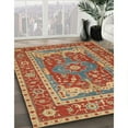thumbnail image 3 of Ahgly Company Machine Washable Indoor Square Traditional Brass Green Area Rugs, 7' Square, 3 of 7