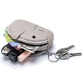 thumbnail image 4 of MFFOR Leather Coin Pouch Purse for Women Mini Travel Change Wallet with Keychain, Grey, 4 of 7