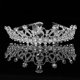 thumbnail image 4 of Tiara de boda, corona de cristal con diamantes de imitación, diadema de boda, peine para corona nupcial, bodas, bailes, desfiles, fiestas de princesa, cumpleaños, 4 of 8