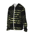 thumbnail image 2 of Pofeuu American Flag Camo Print Sun Protection Outdoor Lightweight Full Zip UV Cooling Hoodie Long Sleeve Summer Clothing for Outdoor Hiking-3X-Large, 2 of 5