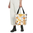 thumbnail image 5 of Pofeuu Honey Bee Set Print Women Fashion Shoulder Handbags Top Handle Satchel Bags Tote Shoulder Shopping Bag Stylish Canvas Tote Bag, 5 of 6