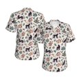 thumbnail image 3 of Yiaed Black Cat And Snake Print Women's T Shirt V-Neck Short Sleeve Shirt Casual Breathable Tee Summer Tops-3X-Large, 3 of 5