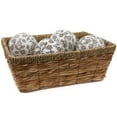thumbnail image 3 of Oriental Furniture 4" Gold Star Flowers Porcelain Ball Set, Decorative piece, center piece, 3 of 5