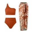 thumbnail image 1 of Trajes de baño para mujer Traje de baño estampado diario para mujer Traje de baño dividido Falda de playa estampada Conjunto de tres piezas Trajes de baño de 3 piezas para mujer, 1 of 8
