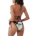thumbnail image 4 of Yiaed Summer Gnome,Cute Gnome Print Women's Two Piece Bikini Swimsuit Sexy Triangle Top Bathing Suits String Cheeky Bikini Sets -Medium, 4 of 6