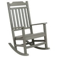 thumbnail image 2 of Merrick Lane Gray Poly Resin Indoor/Outdoor Rocking Chair, 2 of 15