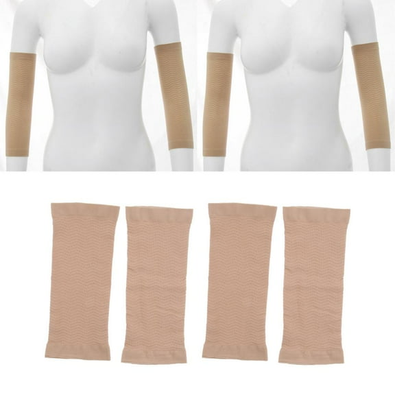 2Pairs Comfort Cellulite Upper Arm Shapewear Sleeves Compression Wraps