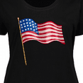 thumbnail image 4 of Inktastic American Flag Design Women's Plus Size T-Shirt, 4 of 5