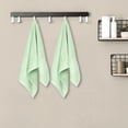 thumbnail image 6 of REGALWOVEN Rhombus Pattern Hand Towel Set of 2, Cotton, Highly Absorbent Towels for Bathroom Green 13' x 30', 6 of 8